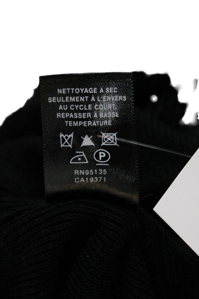 Lafayette 148 New York Unisex Black Pullover Sweater Cotton Silk Size S