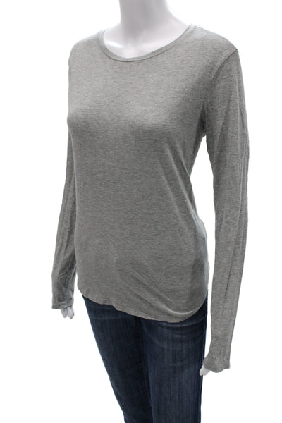 Vince Womens Gray Jersey Long Sleeve T-Shirt Size M