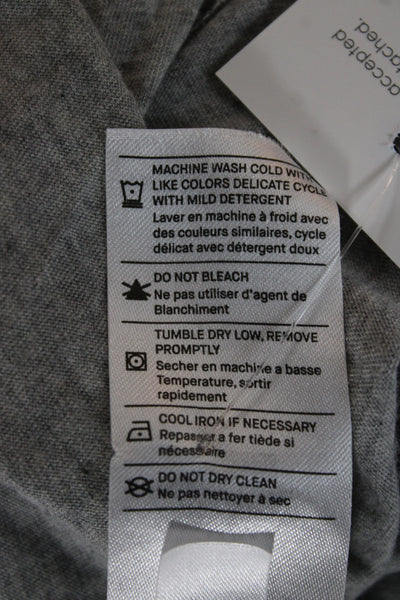 Vince Womens Gray Jersey Long Sleeve T-Shirt Size M
