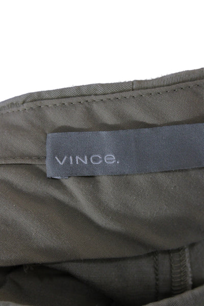 Vince Unisex Chino Shorts Beige Cotton Stretch Size 6