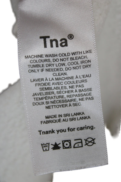 TNA Unisex Pullover Hoodie Beige Size L