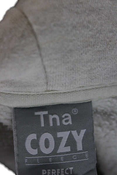 TNA Unisex Pullover Hoodie Beige Size L