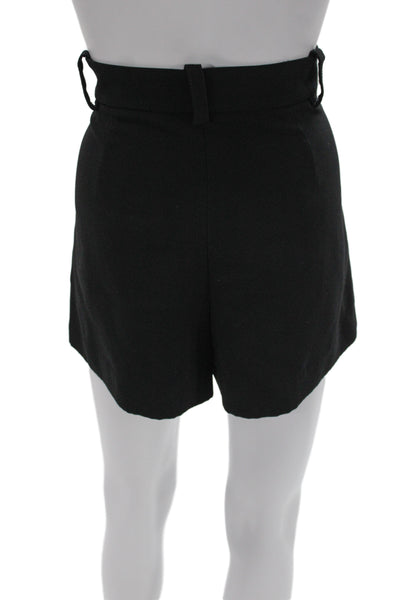 Zara Unisex Chino Shorts Black Wool Size M