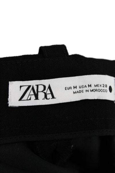 Zara Unisex Chino Shorts Black Wool Size M