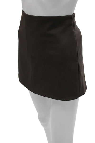Zara Women Brown Mini Skort Size L