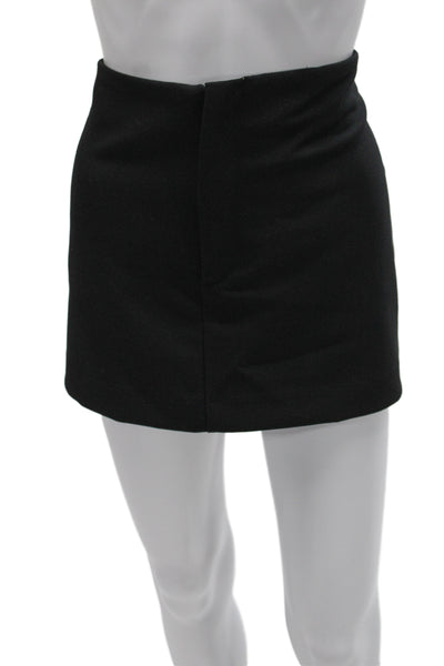 Zara Womens Mini Skort Black Polyester Size L