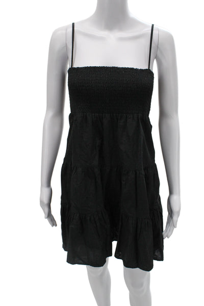 BB Dakota x Steve Madden Womens Sundress Tank Sleeveless Black Short Size M