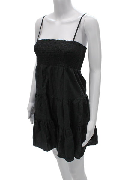 BB Dakota x Steve Madden Womens Sundress Tank Sleeveless Black Short Size M