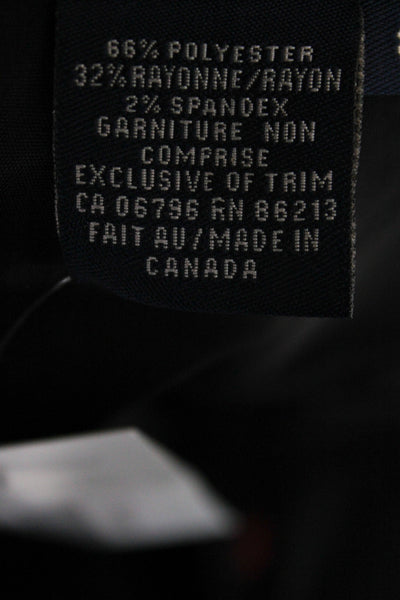 Tristan & Iseut Women Basic Sleeveless Crew Neck Top Black Size 8