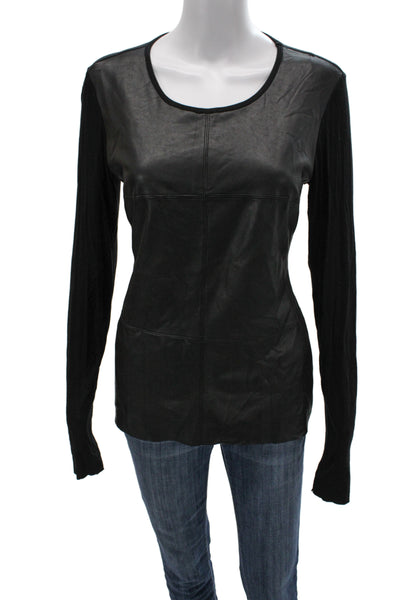 Bailey 44 Women Black Gothic Basic Long Sleeve Top Size L