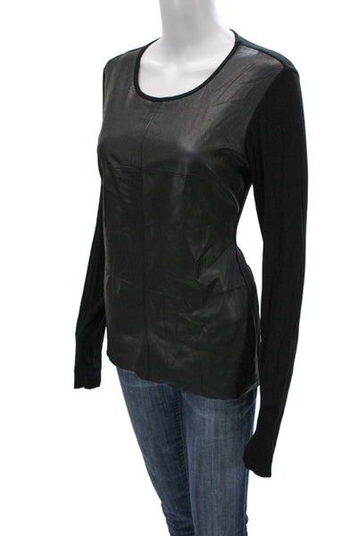 Bailey 44 Women Black Gothic Basic Long Sleeve Top Size L