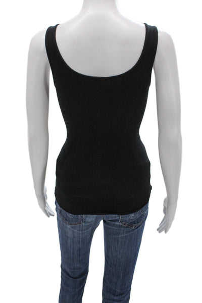Bailey 44 Women Camisole Army Green Polyester Square Neck Sleeveless Size M