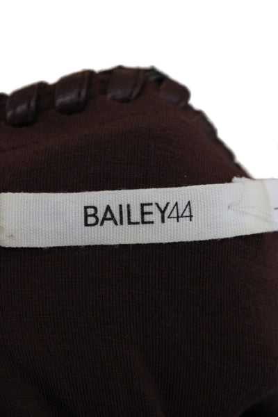 Bailey 44 Womens Jersey Tunic Brown Polyester Sleeveless Round Neck Size L