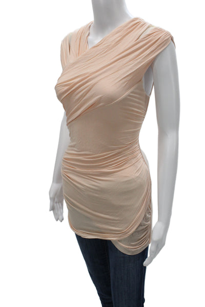 Bailey 44 Womens Sleeveless Beige Tunic Polyester Solid Size M