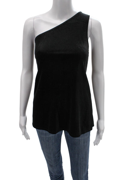 French Connection Womens Black Tank Solid Sleeveless Classic Polyester Size M