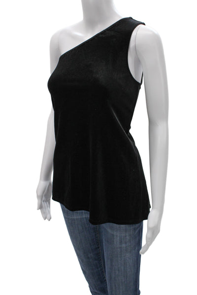 French Connection Womens Black Tank Solid Sleeveless Classic Polyester Size M