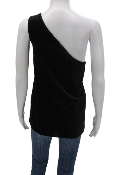 French Connection Womens Black Tank Solid Sleeveless Classic Polyester Size M