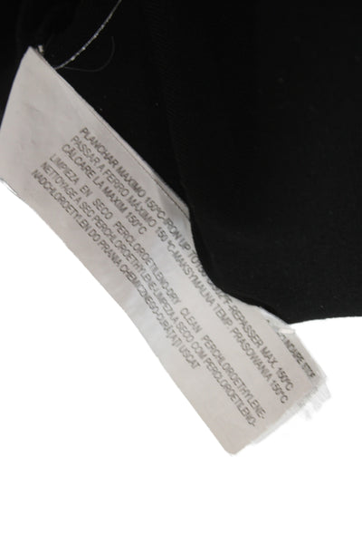 Zara Trafaluc Womens Straight Pencil Skirt Black Cotton Solid Size L