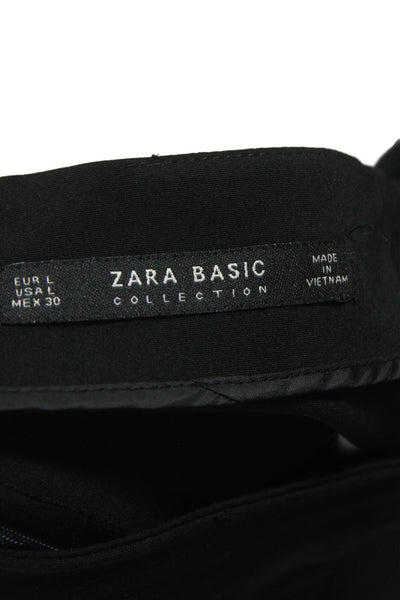Zara Basic Collection Women Straight Pencil Skirt Black Size L