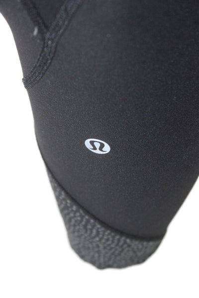 Lululemon Women Ankle Cropped Leggings Black Polyester Blend Size 8