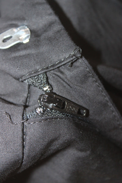 Zara Womens Paperbag Cargo Jogger Pants Black 100% Cotton Size L