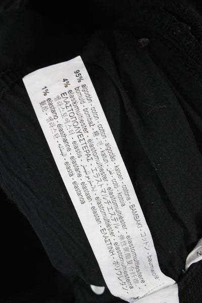 Zara Womens Black Skinny Ankle Jeans High Rise Button Fly Size 10