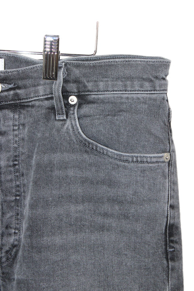 Agolde Unisex Ankle Cropped Jeans Dark Gray High Rise Size 30
