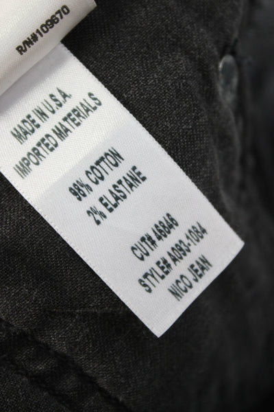 Agolde Unisex Ankle Cropped Jeans Dark Gray High Rise Size 30