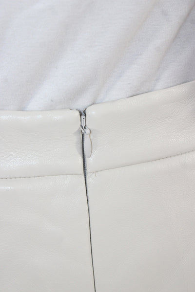 Wilfred Women Mini Pencil Skirt White 100% Polyurethane Size 4