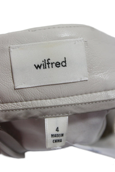 Wilfred Women Mini Pencil Skirt White 100% Polyurethane Size 4