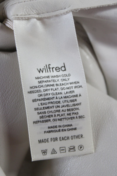 Wilfred Women Mini Pencil Skirt White 100% Polyurethane Size 4