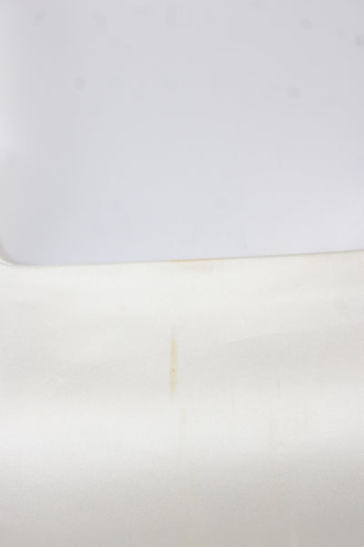 Wilfred Womens Cropped Sleeveless Tank Square Neck White Size S