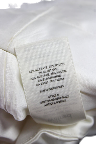 Wilfred Womens Cropped Sleeveless Tank Square Neck White Size S