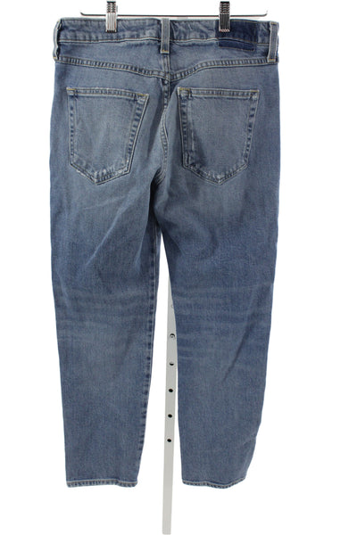 Amo Womens Boyfriend Cropped Blue Jeans Size 27