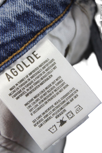 Agolde Women Mom Straight Blue Jeans Size 27