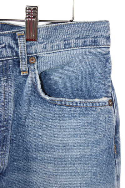 Agolde Women Cropped Straight Jeans Blue High Rise Size 27