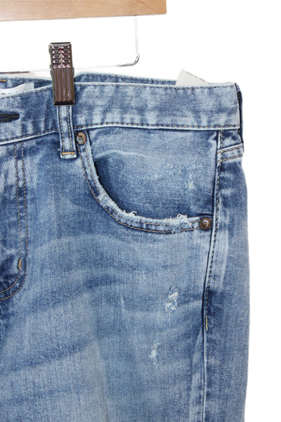 Moussy Womens Boyfriend Cropped Jeans Blue Size 29
