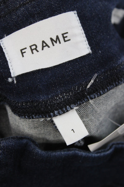 Frame Women Bootcut Flared Jeans Dark Blue Size 1