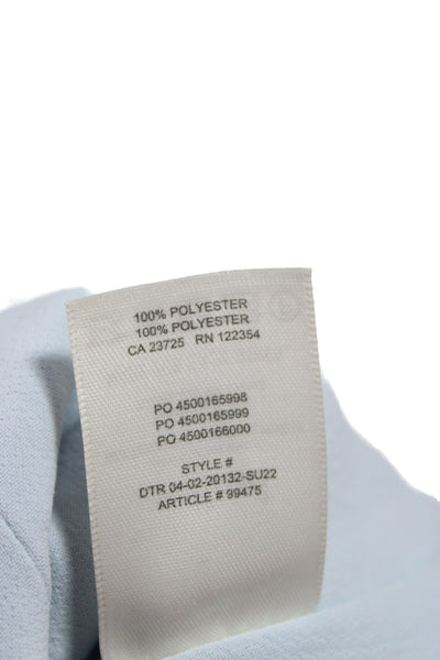 Wilfred Womens Sleeveless V Neck Button Vest Light Blue Polyester Size 4