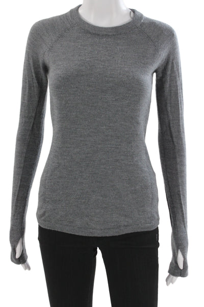 Lululemon Womens Gray Cashmere Pullover Sweater Crewneck Size S