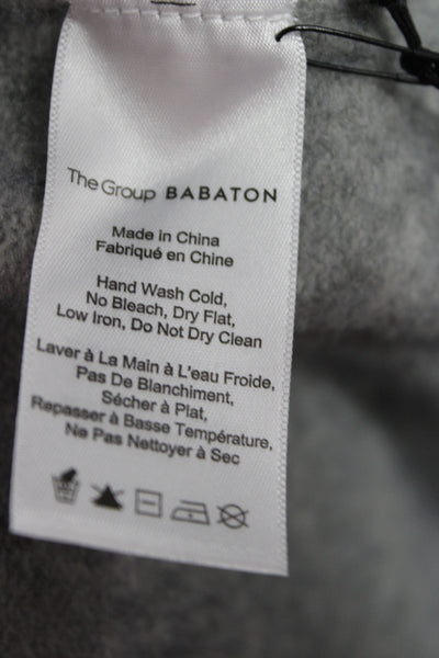 The Group Babaton Unisex Cardigan Gray Wool Yak Blend Long Sleeve Size S