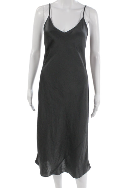 Wilfred Womens Black Slip Dress V Neck Sleeveless Size S