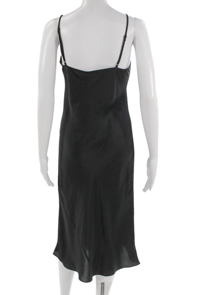 Wilfred Womens Black Slip Dress V Neck Sleeveless Size S