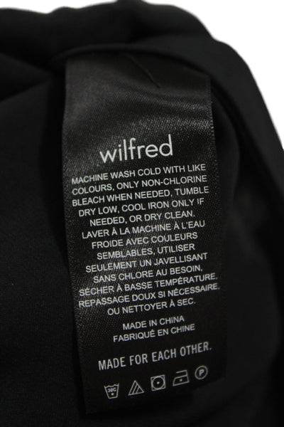 Wilfred Womens Black Slip Dress V Neck Sleeveless Size S