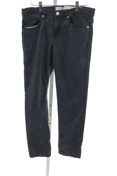 Frame Mens Cropped Dark Gray Pants Size 30