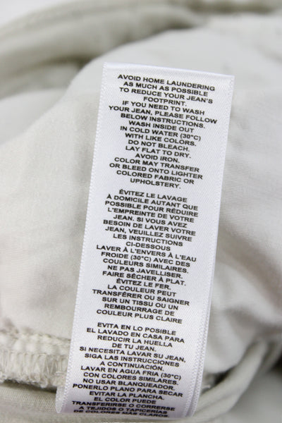 Frame Mens Chino Khakis Beige Button Solid Size 30