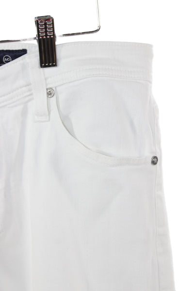 AG Adriano Goldschmied Mens White High Rise Skinny Jeans Size 30