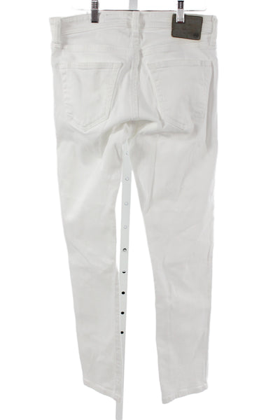 AG Adriano Goldschmied Mens White High Rise Skinny Jeans Size 30