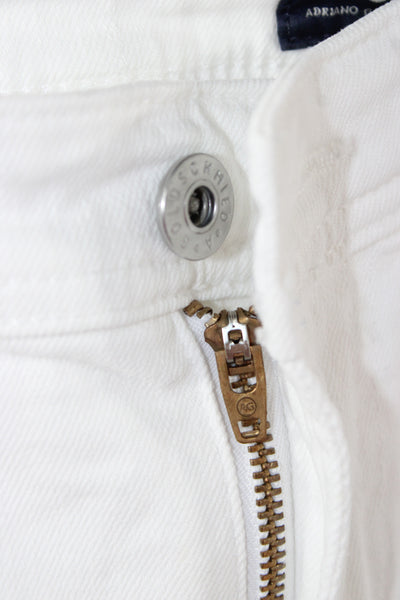 AG Adriano Goldschmied Mens White High Rise Skinny Jeans Size 30