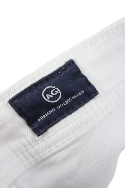 AG Adriano Goldschmied Mens White High Rise Skinny Jeans Size 30